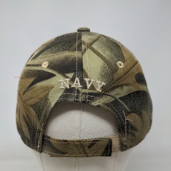 US Navy Anchor Rope Strapback Hat Camo One Size Embroidered Military - Picture 5 of 7